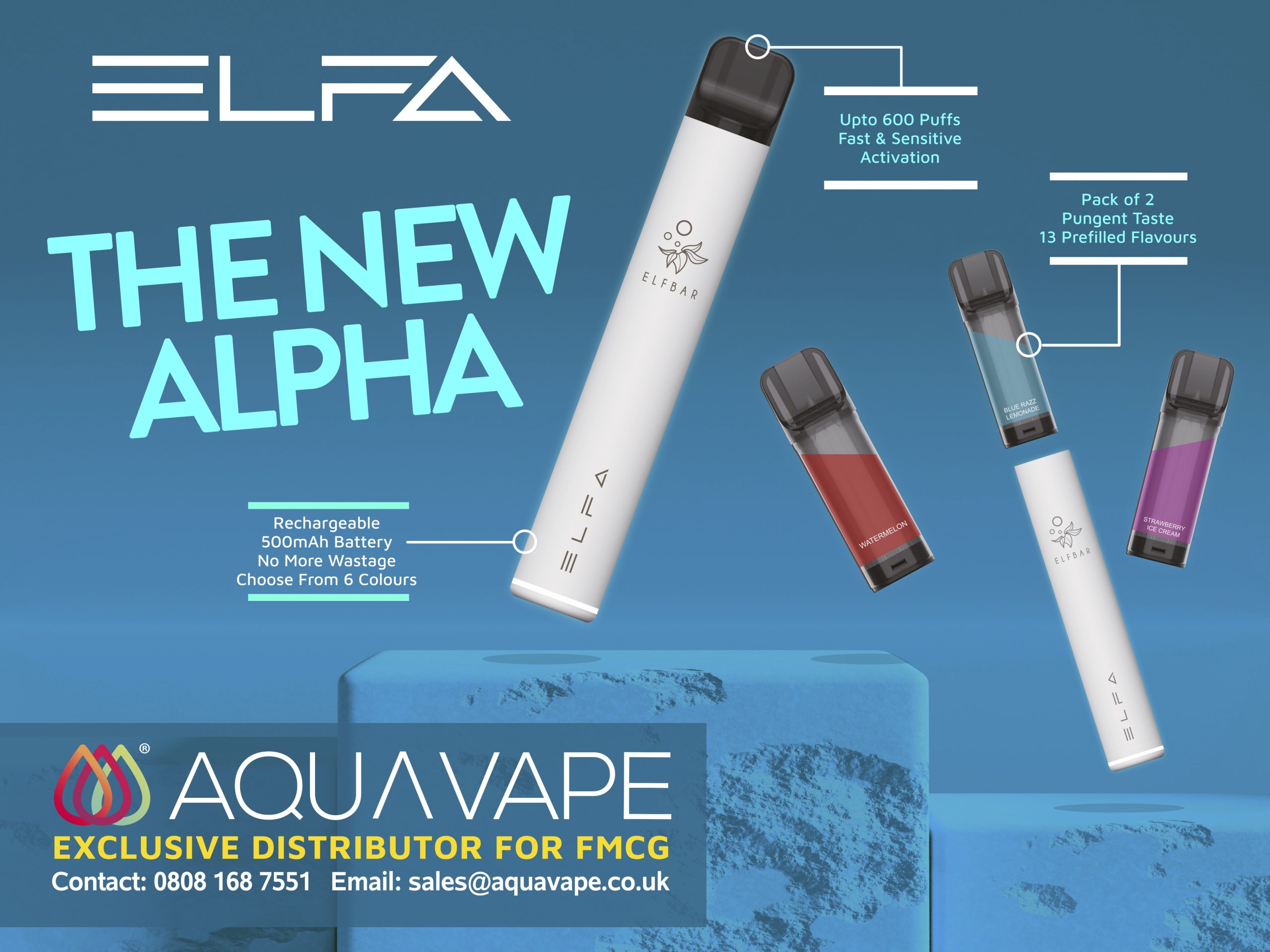 Aquavape Announces Exclusive Distribution Partnership for Elf Bar's ELFA Pod  Kits. - Columnist24